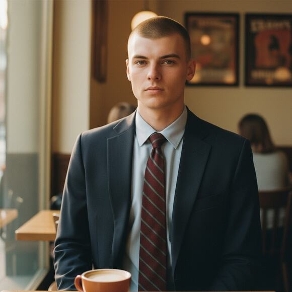 Sleek Striped Mens Tie Private Club Brand - Picture 1 of 4